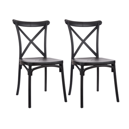 Kit 2 Cadeiras de Design Katrina Interior e Exterior