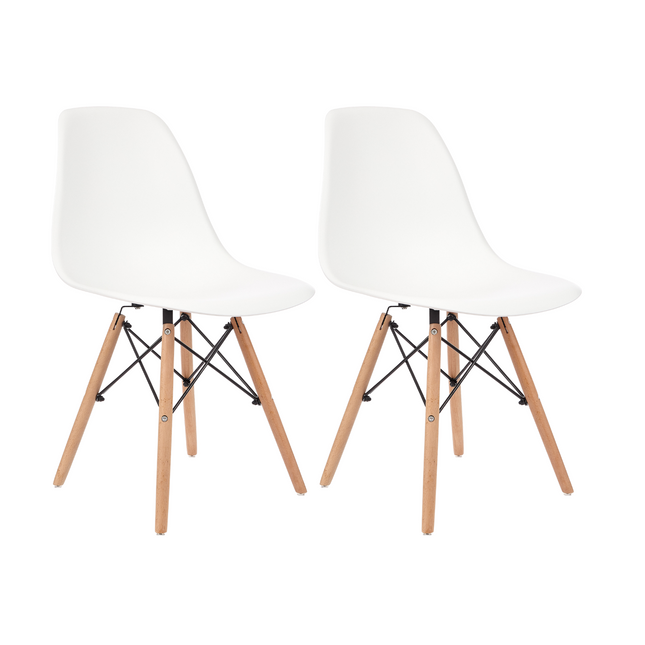 Kit 2 Cadeiras de Design Charles Eames