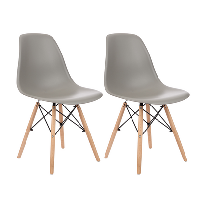 Kit 2 Cadeiras de Design Charles Eames
