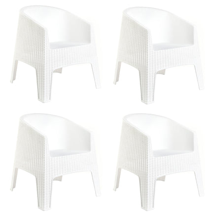 Kit 4 Poltronas de Piscina e Jardim Rattan Ibiza