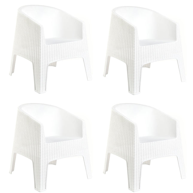 Kit 4 Poltronas de Piscina e Jardim Rattan Ibiza
