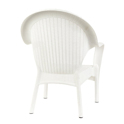 Kit 4 Poltronas de Jardim Rattan Qatar + Mesa Capri