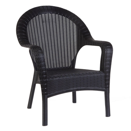 Kit 4 Poltronas de Jardim Rattan Qatar + Mesa Capri