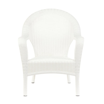 Kit 4 Poltronas de Jardim Rattan Qatar + Mesa Capri