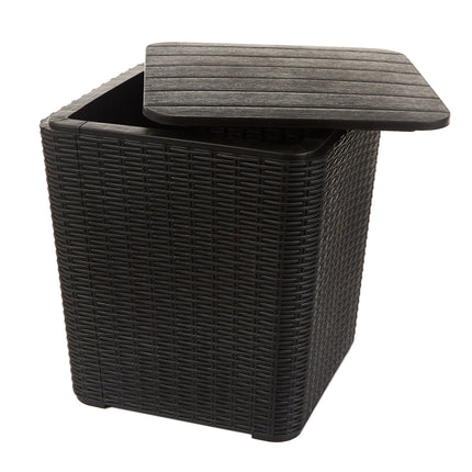 Kit 4 Poltronas de Piscina e Jardim Rattan Ibiza + Mesa Capri