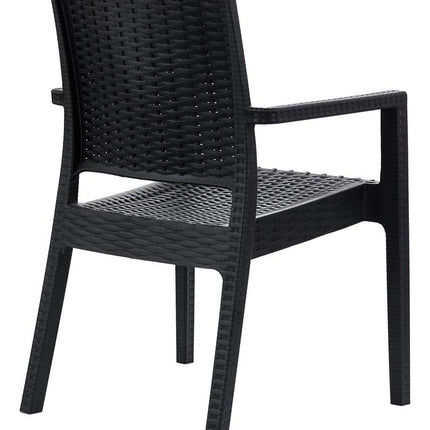 Kit 4 Poltronas Milano Vime Rattan Sintetico S jantar E Jardim