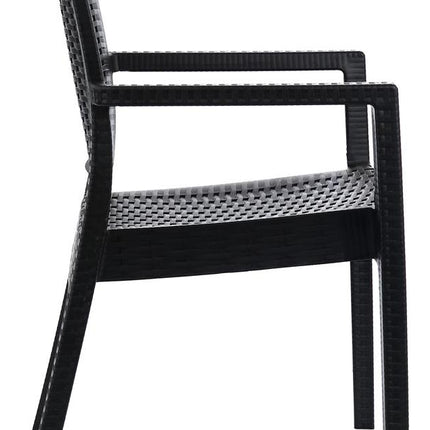 Kit 4 Poltronas Milano Vime Rattan Sintetico S jantar E Jardim