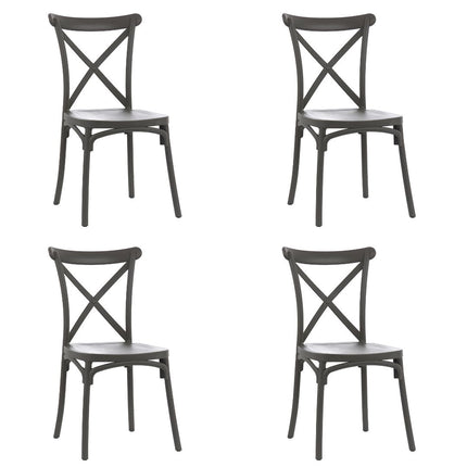 Kit 4 Cadeiras de Design Katrina Interior e Exterior