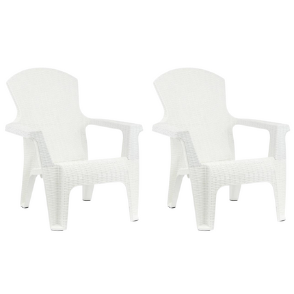 Kit 2 Poltronas Roma De Rattan Sintetico Piscina E Jardim