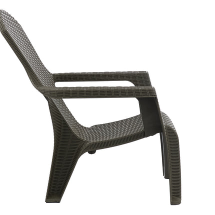 Kit 2 Poltronas Roma De Rattan Sintetico Piscina E Jardim