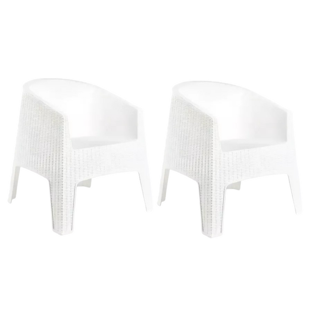 Kit 2 Poltronas de Piscina e Jardim Rattan Ibiza