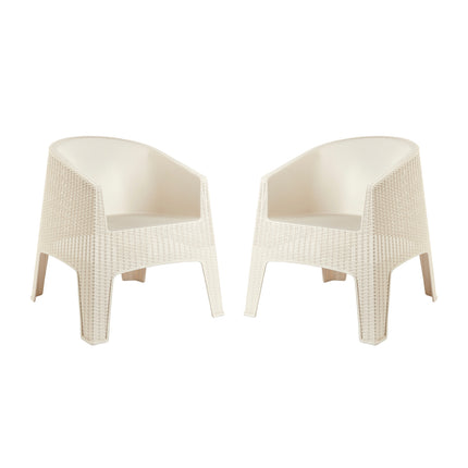 Kit 2 Poltronas de Piscina e Jardim Rattan Ibiza