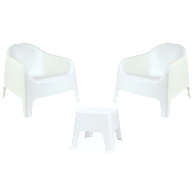 Kit 2 Poltronas Skarpo + Mesa Sunset