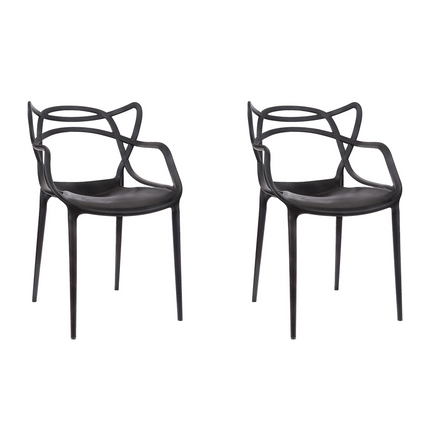 Kit 2 Cadeiras de Design Allegra Interior e Exterior