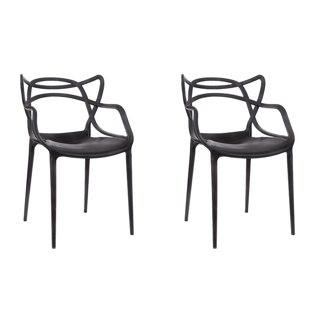 Kit 2 Cadeiras de Design Allegra Interior e Exterior