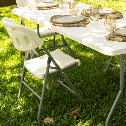 Kit 2 Cadeiras Paris Dobráveis Branca