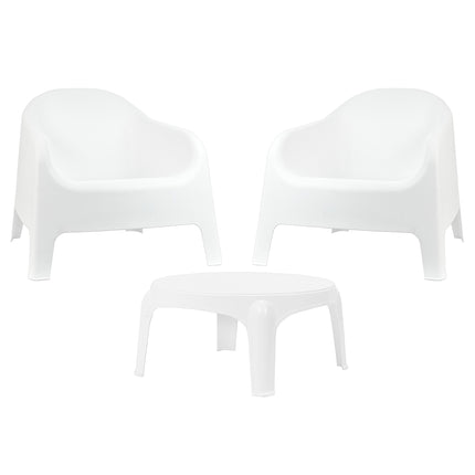Kit 2 Poltronas Skarpo + Mesa Puket