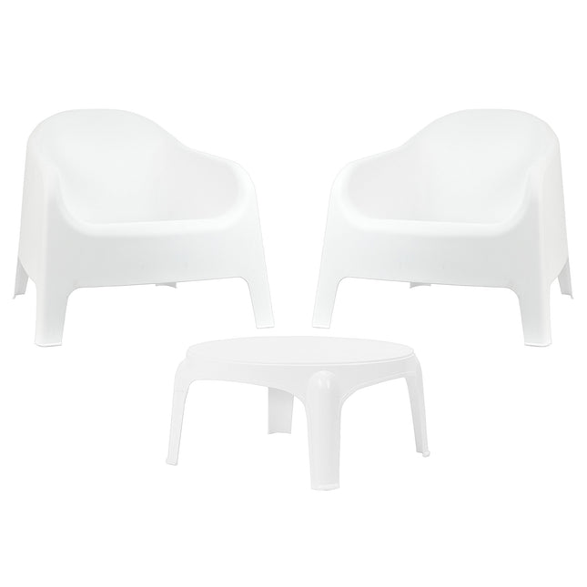 Kit 2 Poltronas Skarpo + Mesa Puket