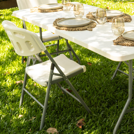 Mesa Dobrável Vira Maleta Portátil 1,80m Camping Premium