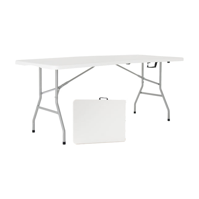 Mesa Dobrável Vira Maleta Portátil 1,80m Camping Premium