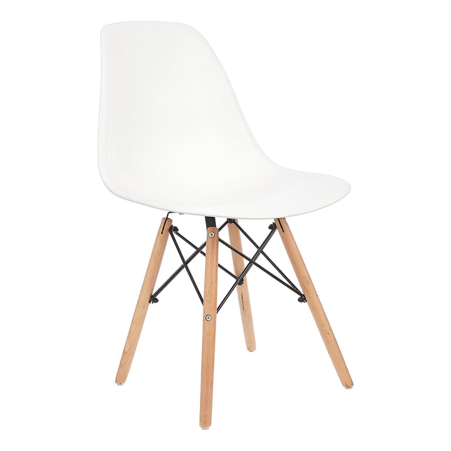 Cadeira Charles Eames com Pés de Madeira