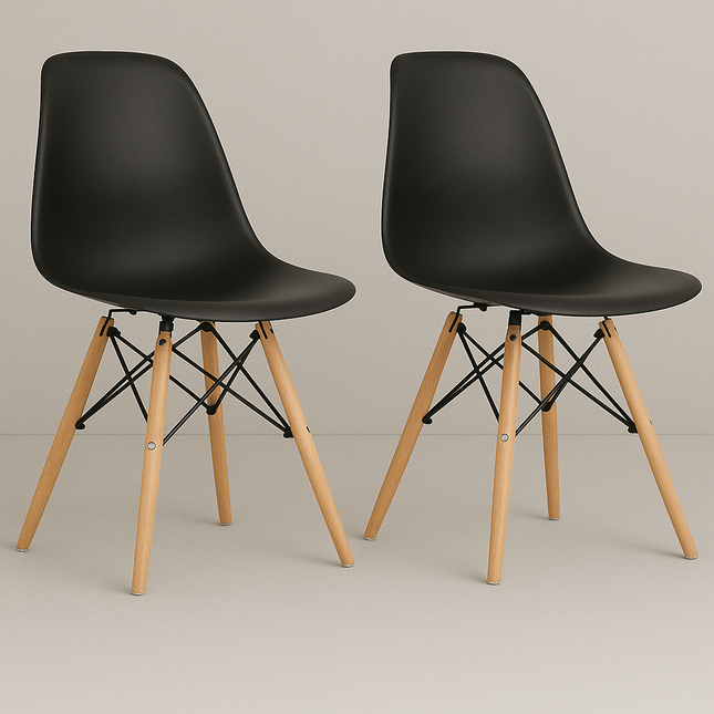Kit 2 Cadeiras de Design Charles Eames