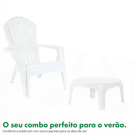 Kit 2 Poltronas Miami + Mesa Puket