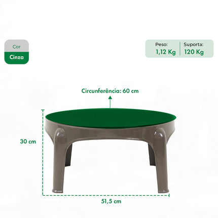Kit 2 Poltronas Miami + Mesa Puket