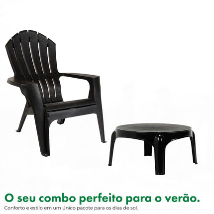 Kit 2 Poltronas Miami + Mesa Puket