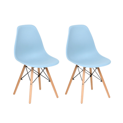 Kit 2 Cadeiras de Design Charles Eames