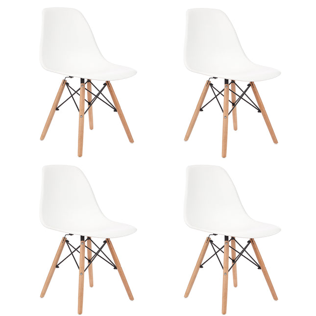 Kit 4 Cadeiras de Design Charles Eames