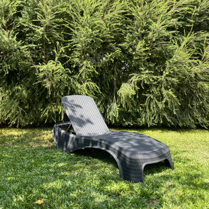 Espreguiçadeira Dubai Premium Fibra Reclinável Praia Piscina