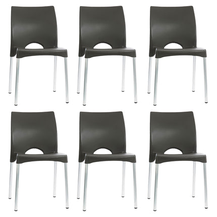 Kit 6 Cadeiras de Design Boston Exterior