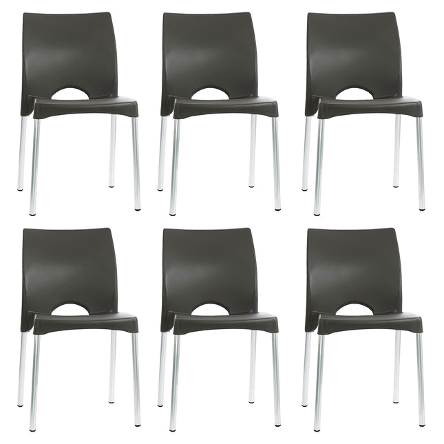 Kit 6 Cadeiras de Design Boston Exterior