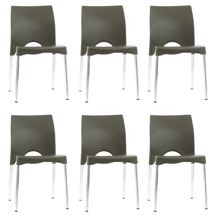 Kit 6 Cadeiras de Design Boston Exterior