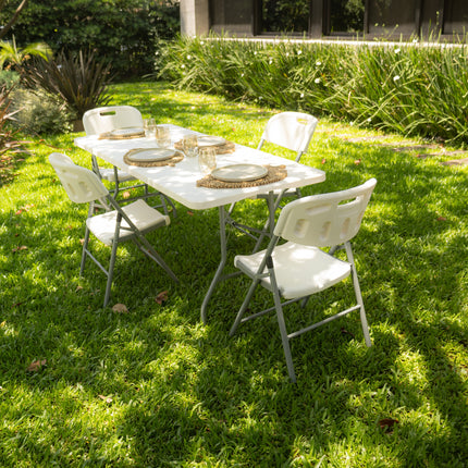 Mesa Dobrável Vira Maleta Portátil 1,80m Camping Premium