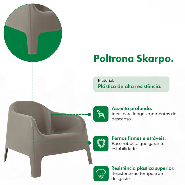 Kit 2 Poltronas Skarpo
