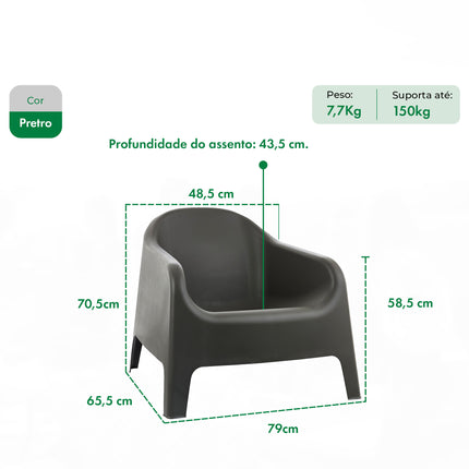Kit 2 Poltronas Skarpo
