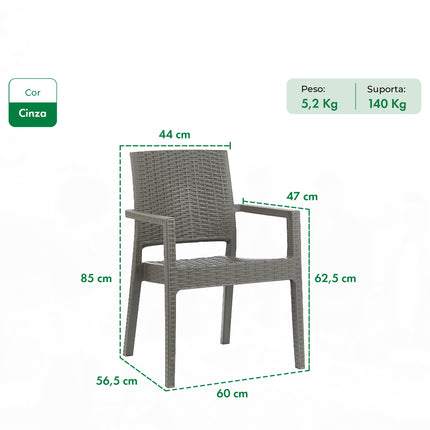 Poltrona Milano Rattan Sintetico