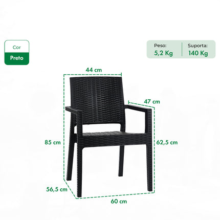 Poltrona Milano Rattan Sintetico