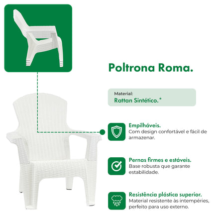 Poltrona Rattan Roma