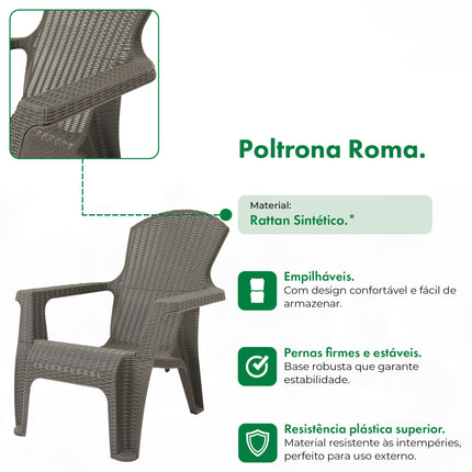 Poltrona Rattan Roma