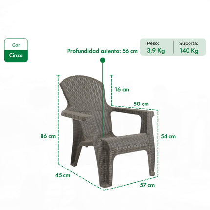 Poltrona Rattan Roma