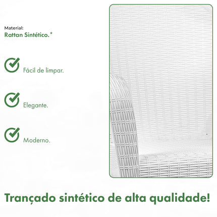 Kit 2 Poltronas de Jardim Rattan Qatar