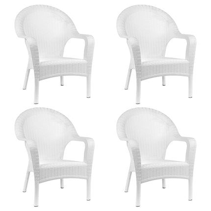 Kit 4 Poltronas Rattan Qatar