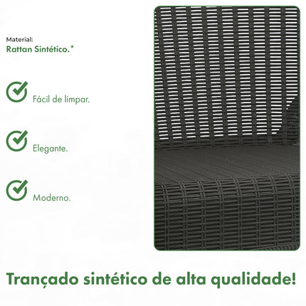 Kit 2 Poltronas de Jardim Rattan Qatar