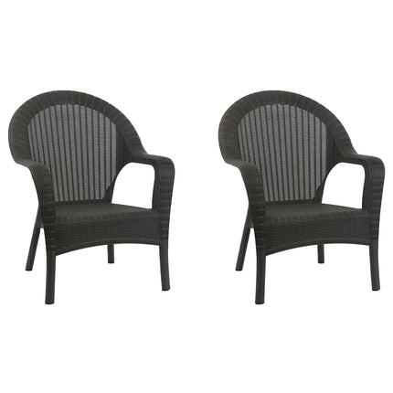 Kit 2 Poltronas de Jardim Rattan Qatar
