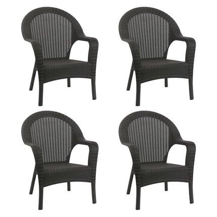 Kit 4 Poltronas Rattan Qatar