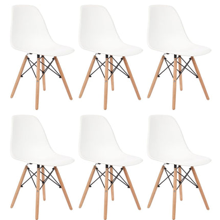 Kit 6 Cadeiras de Design Charles Eames