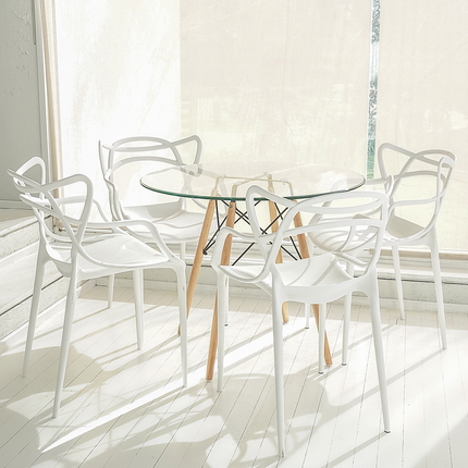 Kit 6 Cadeiras de Design Allegra Interior e Exterior